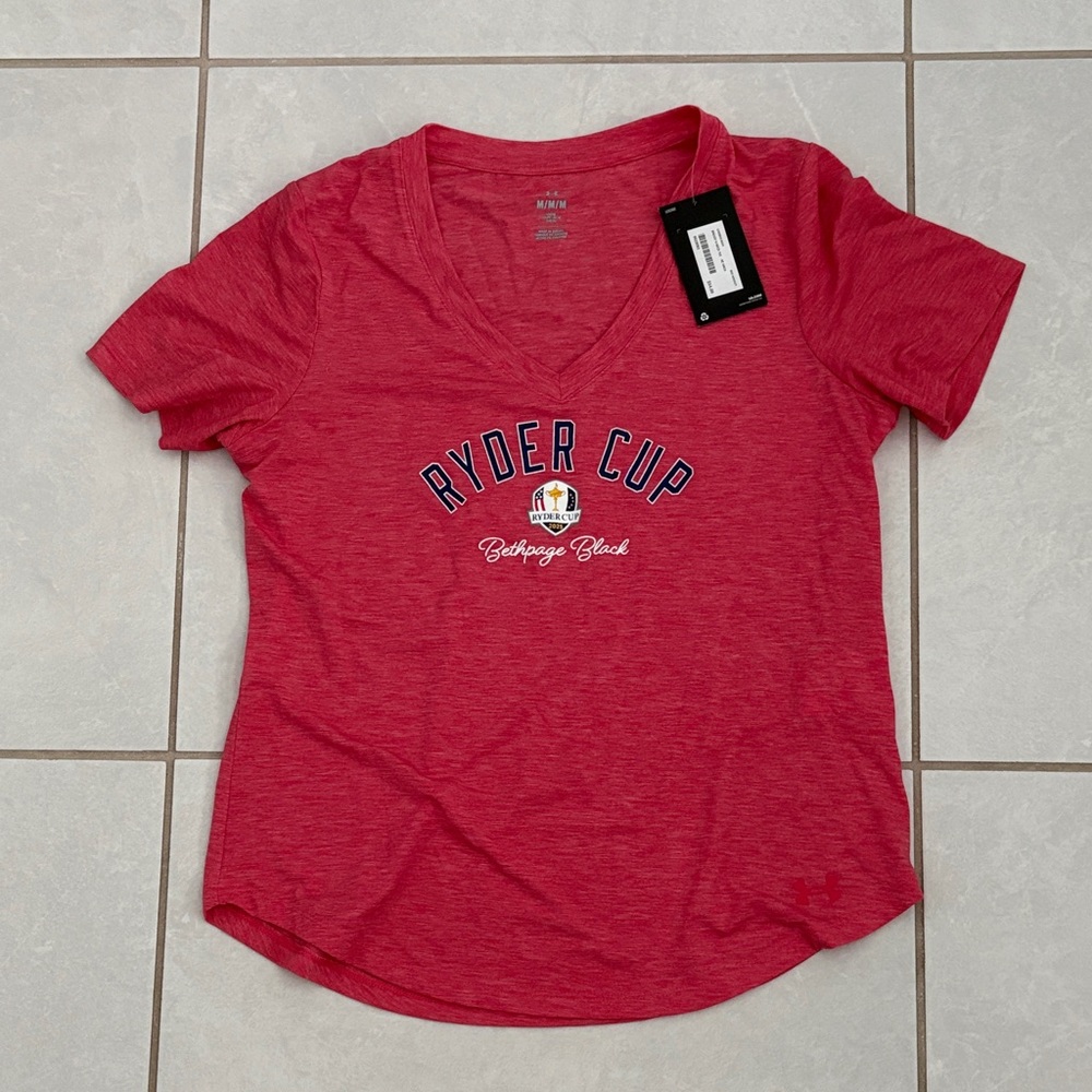 Under Armour Women’s Red Ryder Cup V-Neck Tee